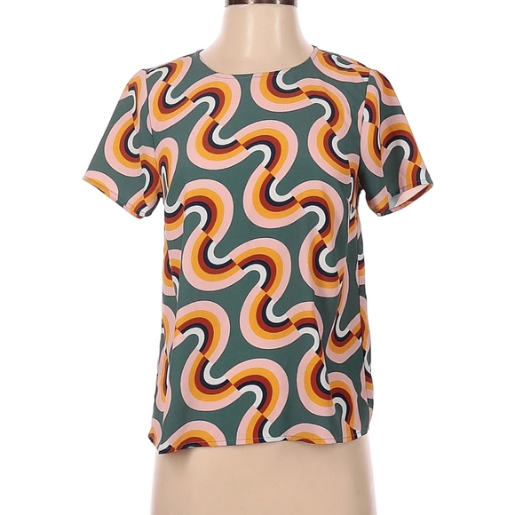 Modcloth Rainbow Blouse - Picture 1 of 5